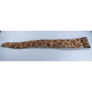 Vintage Giraffe Print Fleece Green Satin Lined Rifle Shotgun Sock Case Bag 52"